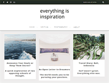 Tablet Screenshot of everythingisinspiration.com